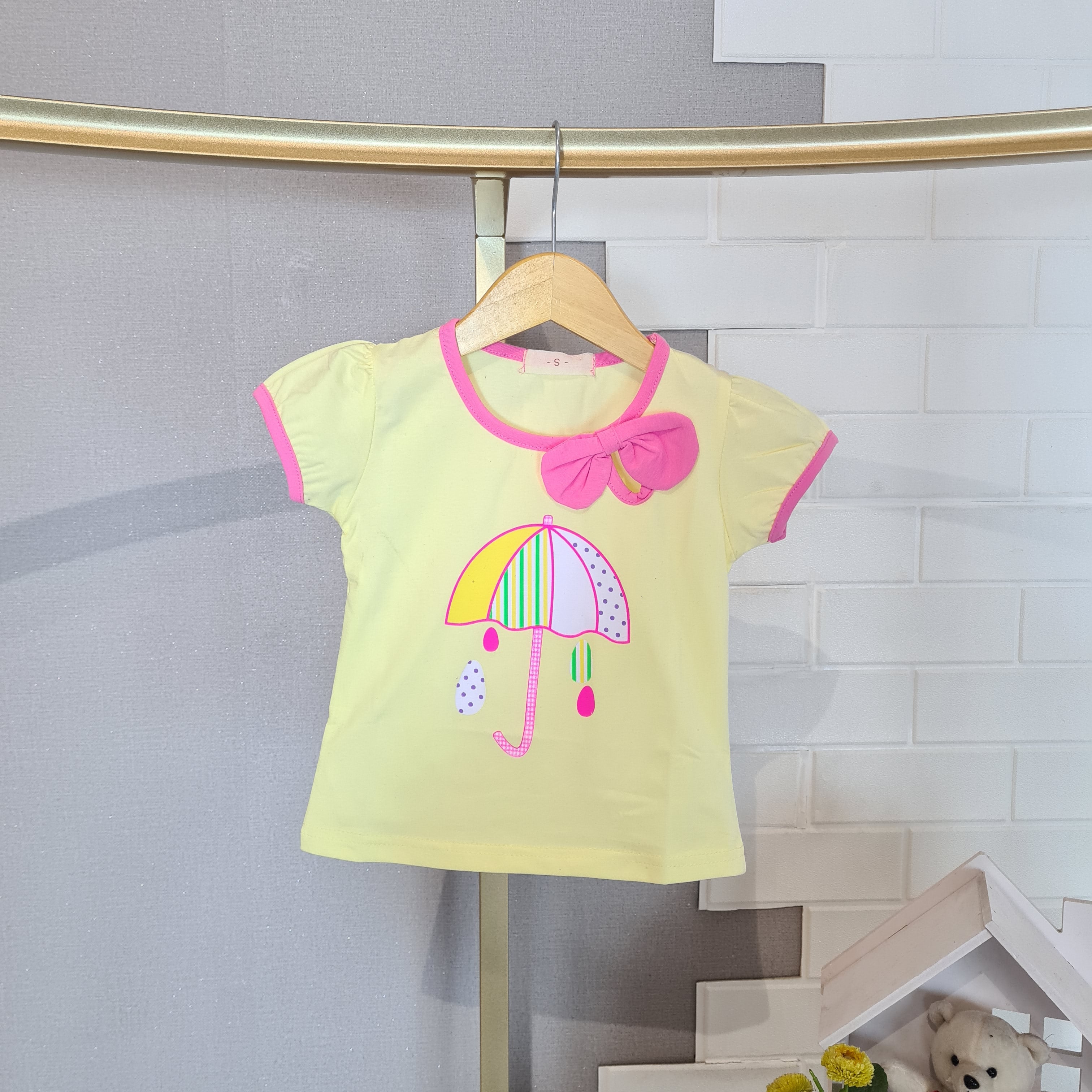 [102107] - Atasan / T-shirt / Kaos Anak 6 Bln - 3 Thn Motif Umbrella [B1138]