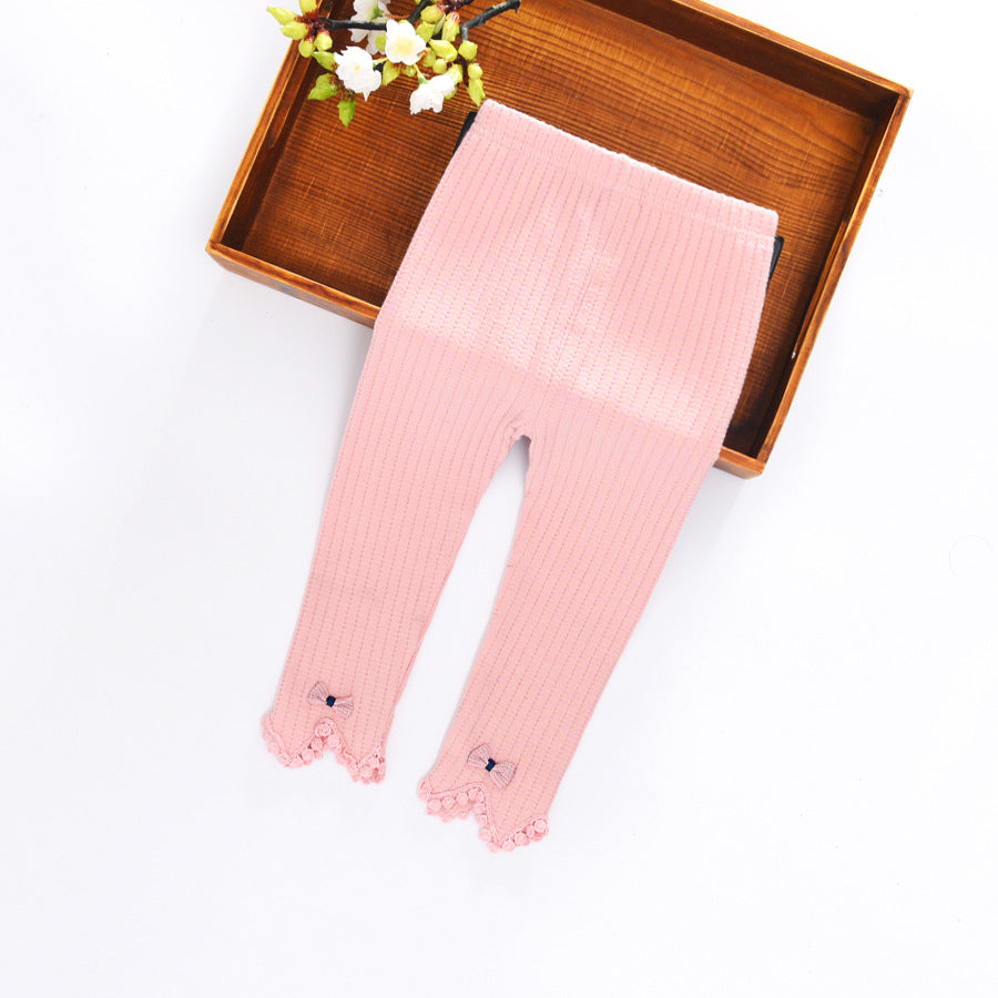 [102204] - Bawahan Celana Legging Anak Perempuan 6 Bln - 3 Thn - Motif Lace Ribbon