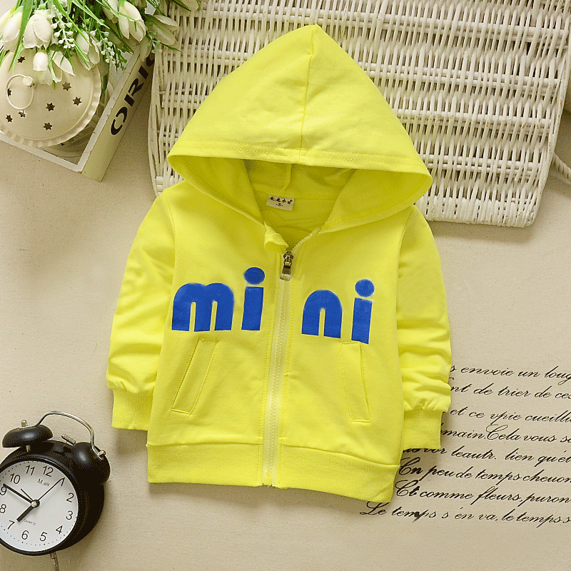 [102206] - Baju Atasan Jaket Hoodiee Anak 1 Thn - 4 Thn - Motif Alphabet Mini