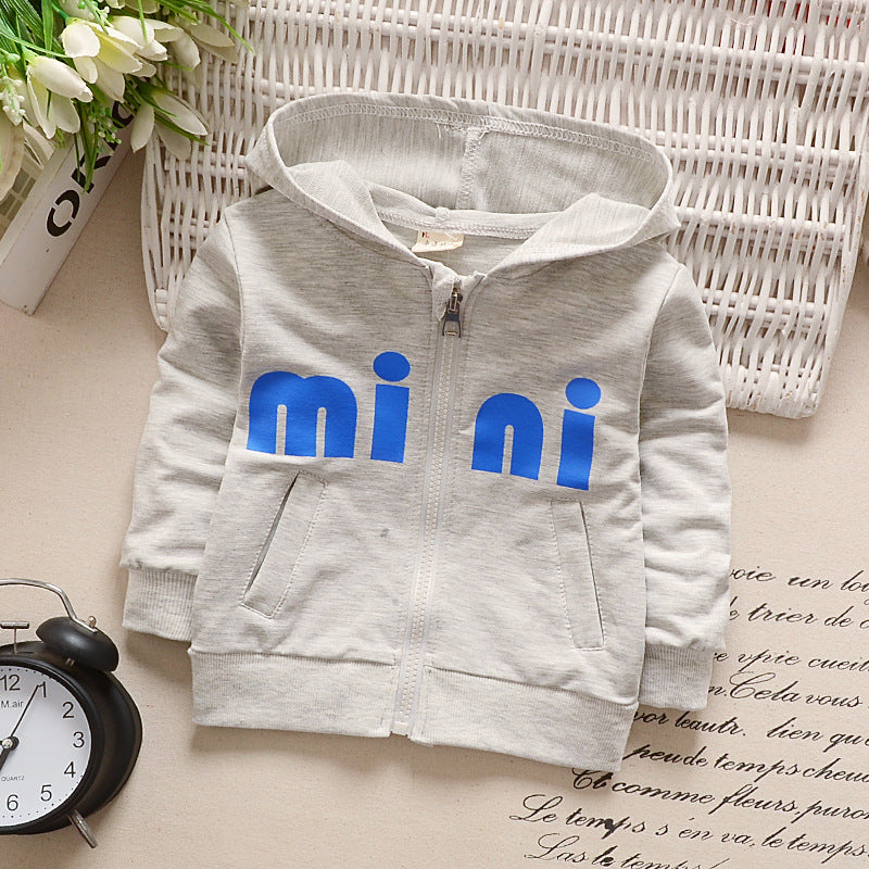 [102206] - Baju Atasan Jaket Hoodiee Anak 1 Thn - 4 Thn - Motif Alphabet Mini