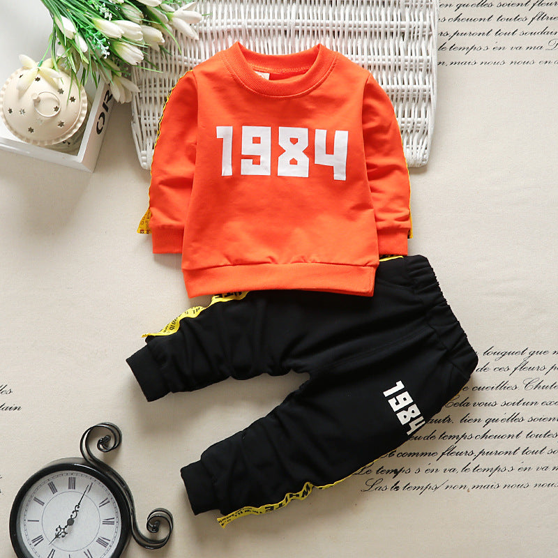 [102207] - Baju Setelan Sweater Anak Lengan Panjang Laki Laki - Motif Alphabet Number