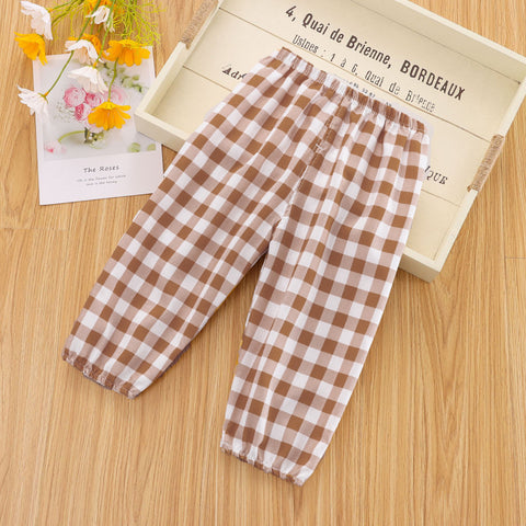 [102343] - Bawahan / celana Panjang Anak Laki-Laki Fashion - Motif Gingham