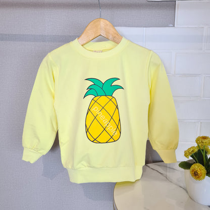 [102399] - Baju Atasan Sweater Fashion Anak Perempuan - Motif Big Pineapple