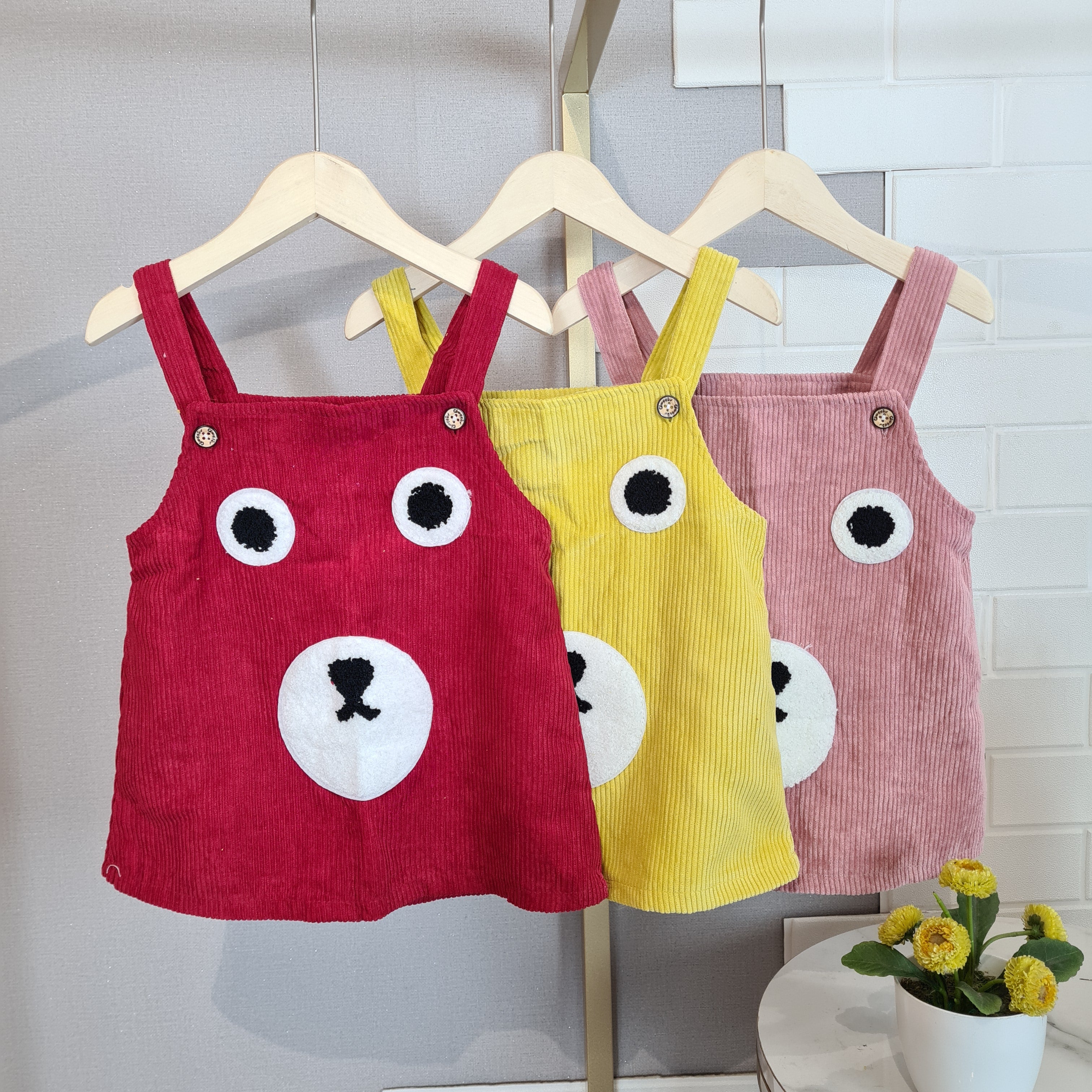 [102428] - Baju Bawahan Overall Fashion Anak Perempuan - Motif Bear Woman