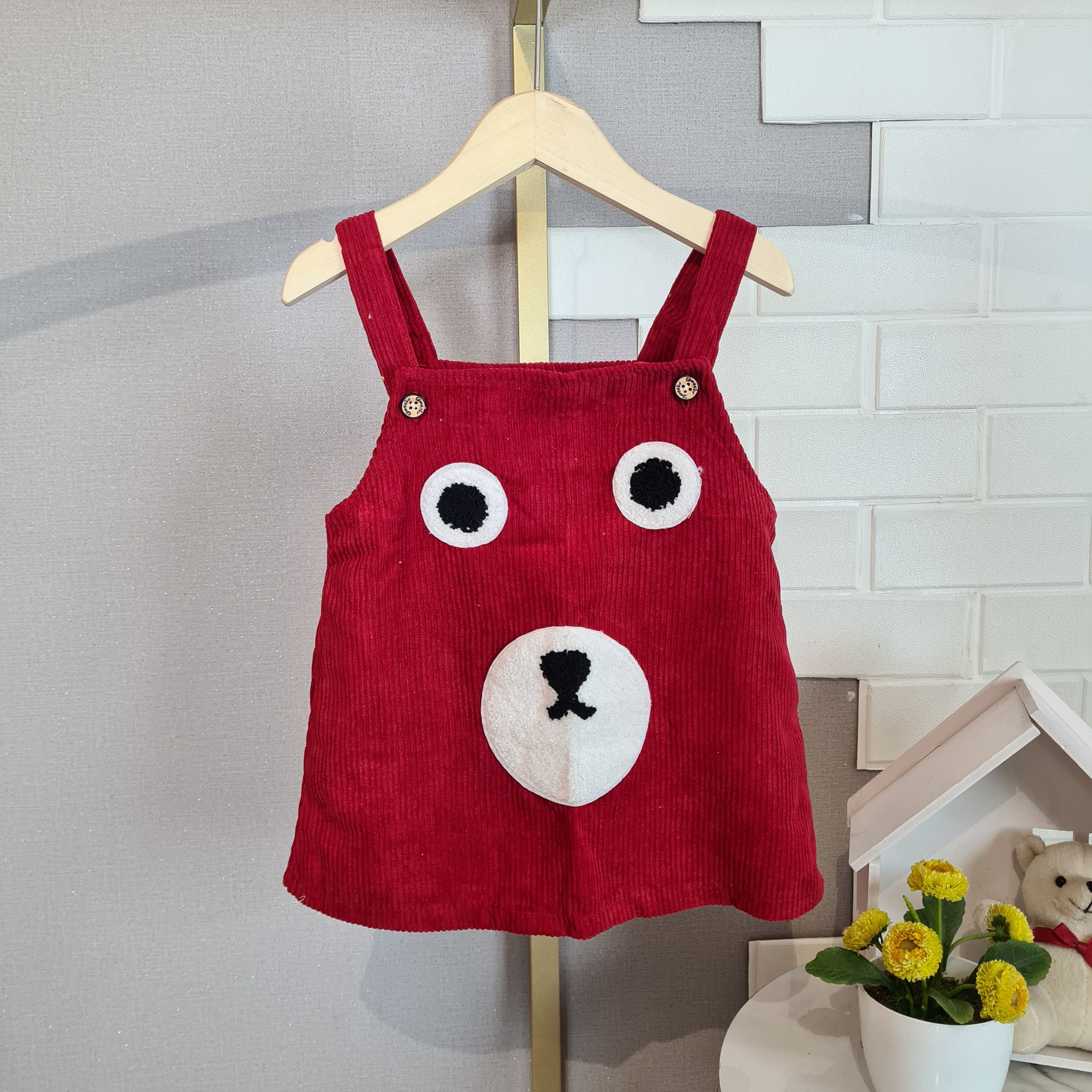 [102428] - Baju Bawahan Overall Fashion Anak Perempuan - Motif Bear Woman