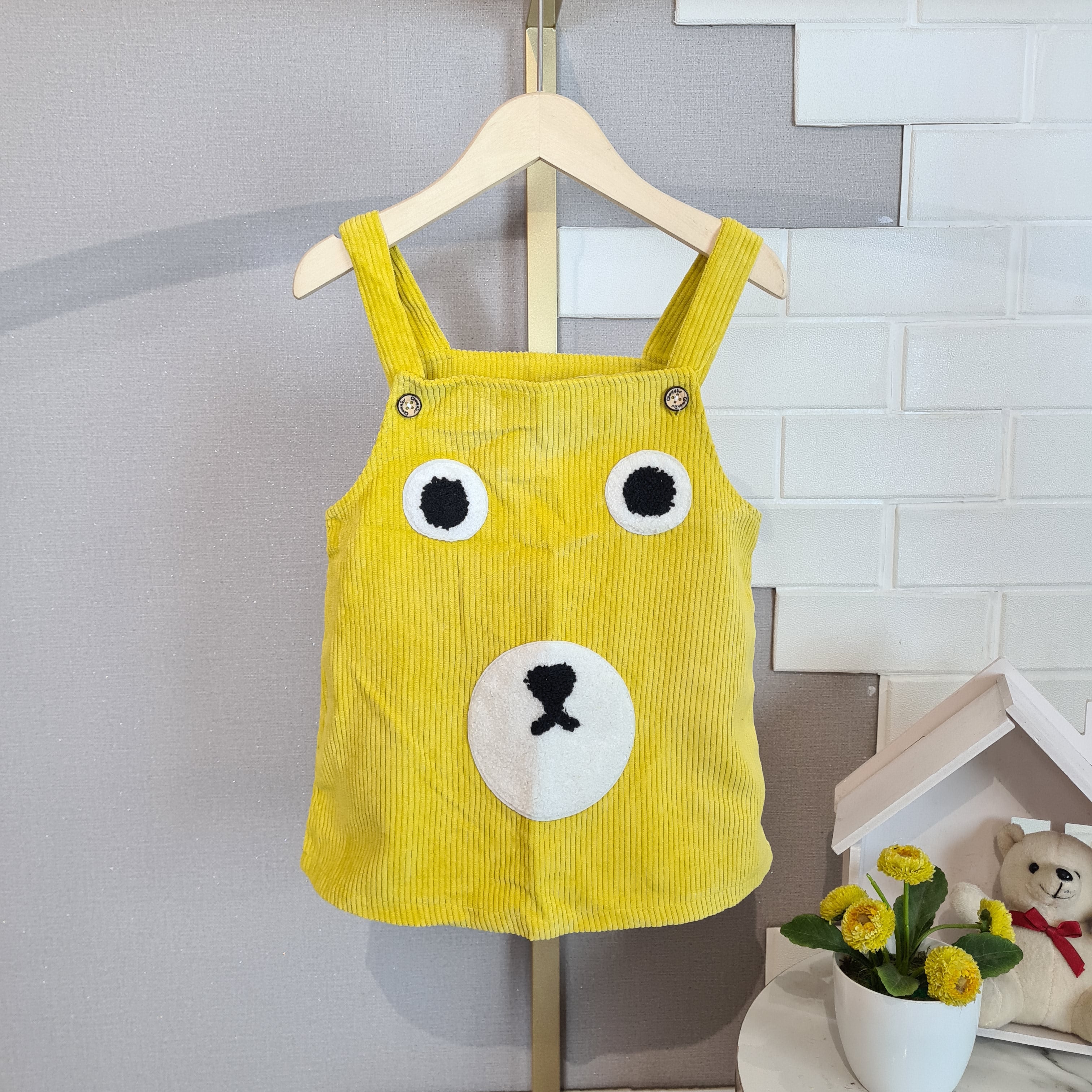 [102428] - Baju Bawahan Overall Fashion Anak Perempuan - Motif Bear Woman