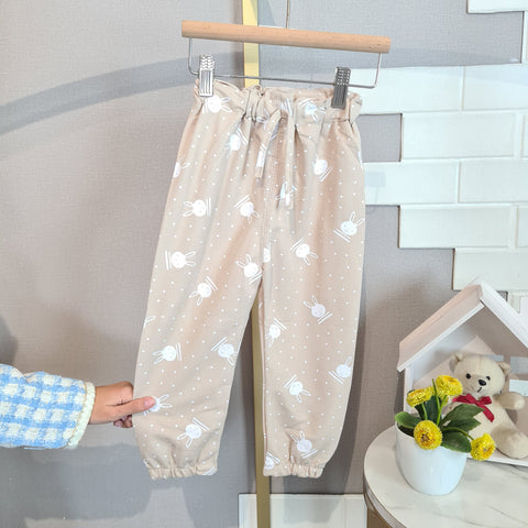 [102442] - Bawahan Celana Panjang Harem Fashion Anak Perempuan - Motif Polka Rabbit