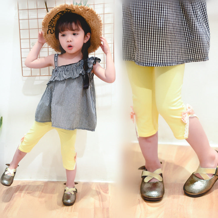 [102448] - Bawahan Celana Panjang Fashion Anak Perempuan - Motif Knot Ribbon