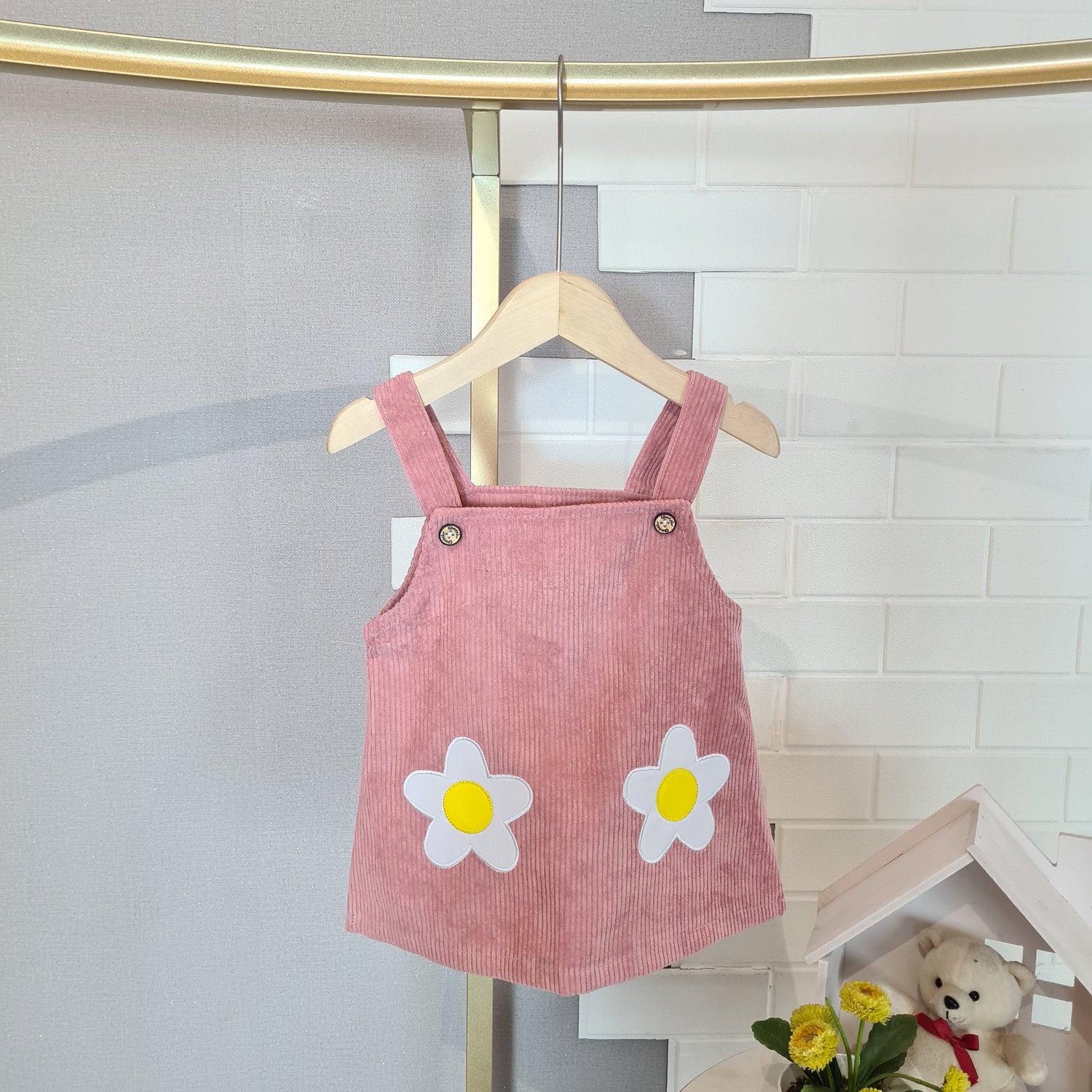 [102430] - Baju Bawahan Overall Fashion Anak Perempuan - Motif Orchid Flower