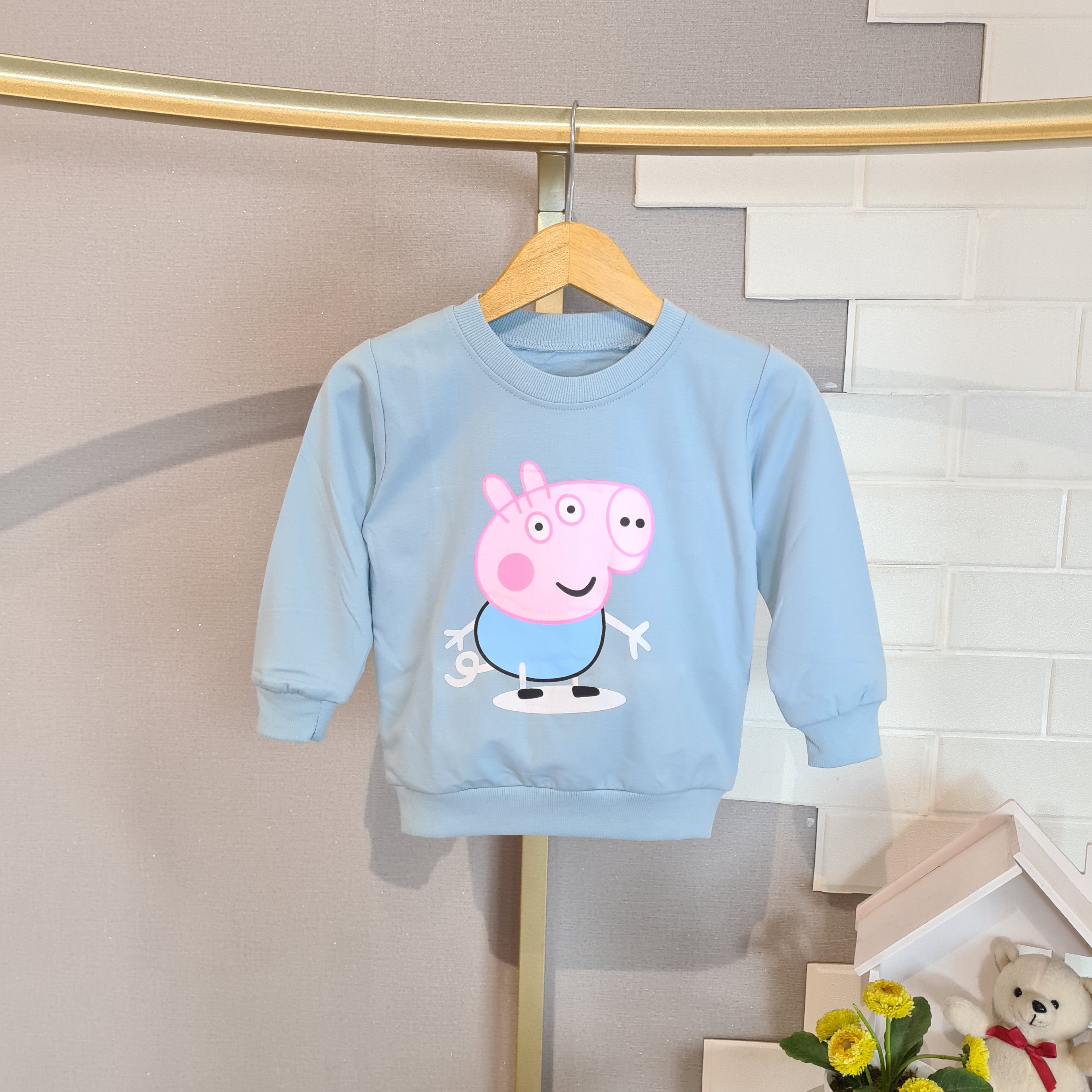 [A02-SW01] - Baju Sweater Lengan Panjang Anak Usia 1-4 Tahun Perempuan Cewek Laki Laki Cowok - Atasan Animal Rainbow - BABYHOKI STORE