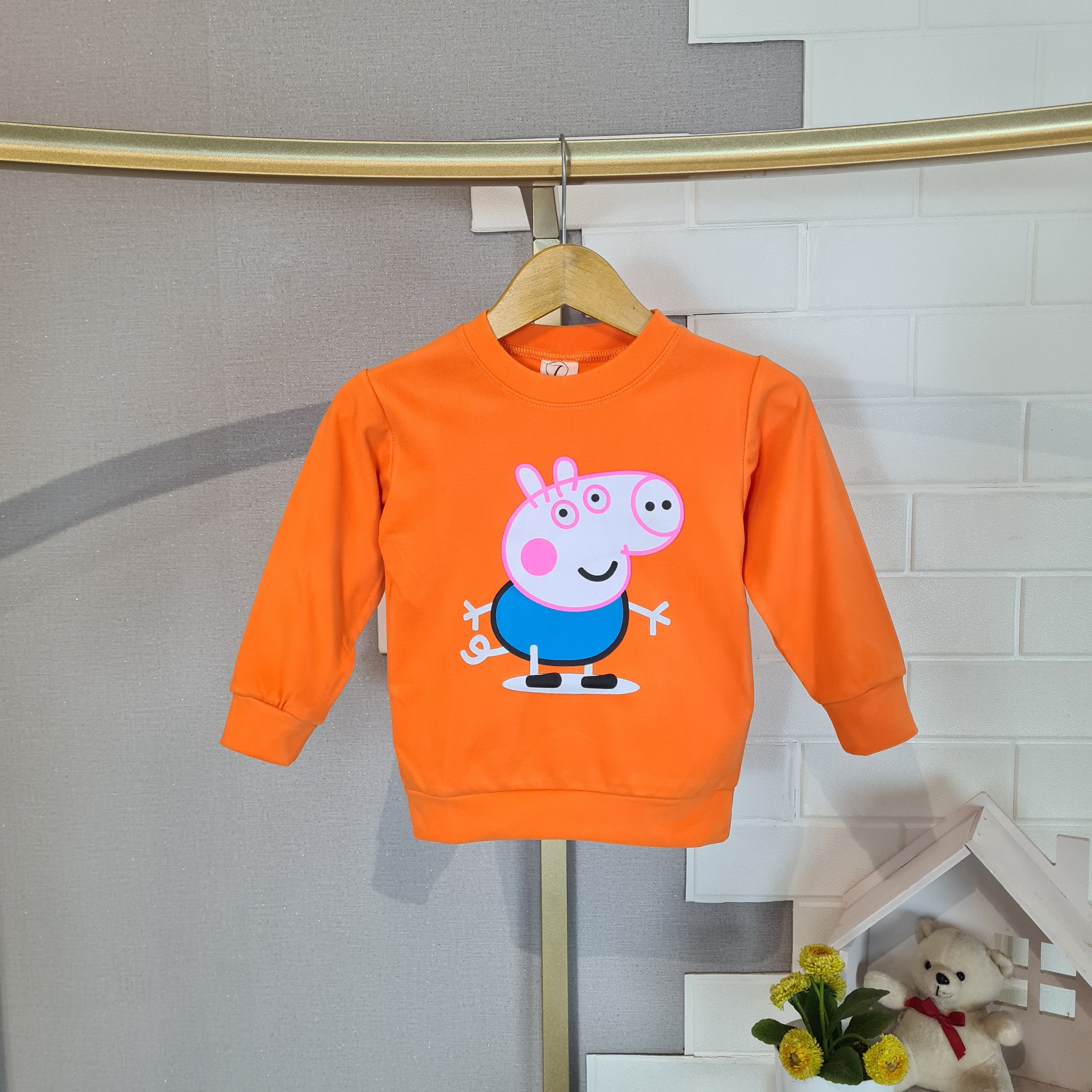 [A02-SW01] - Baju Sweater Lengan Panjang Anak Usia 1-4 Tahun Perempuan Cewek Laki Laki Cowok - Atasan Animal Rainbow - BABYHOKI STORE