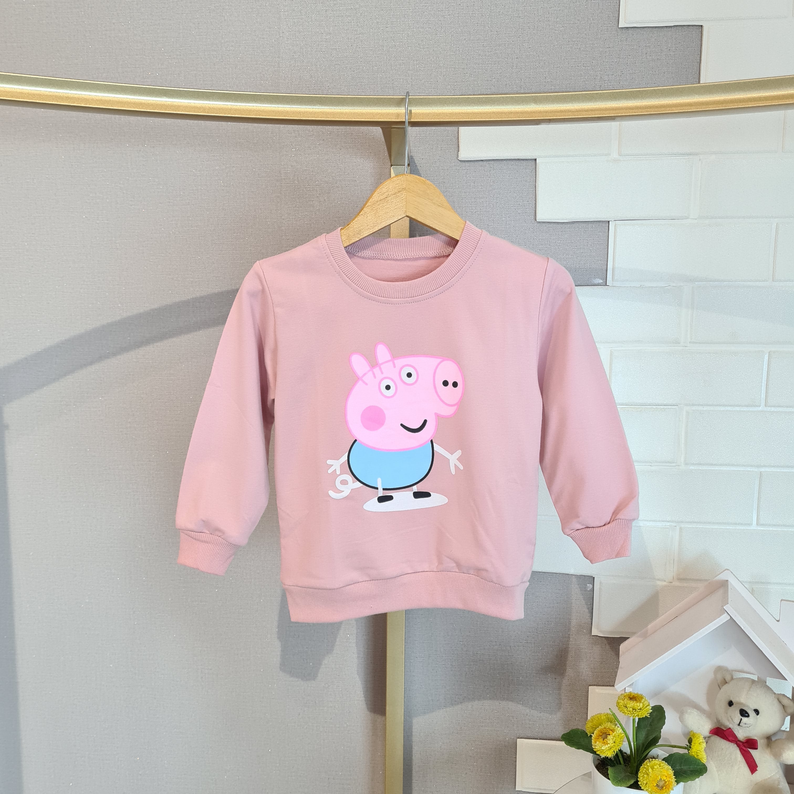 [A02-SW01] - Baju Sweater Lengan Panjang Anak Usia 1-4 Tahun Perempuan Cewek Laki Laki Cowok - Atasan Animal Rainbow - BABYHOKI STORE