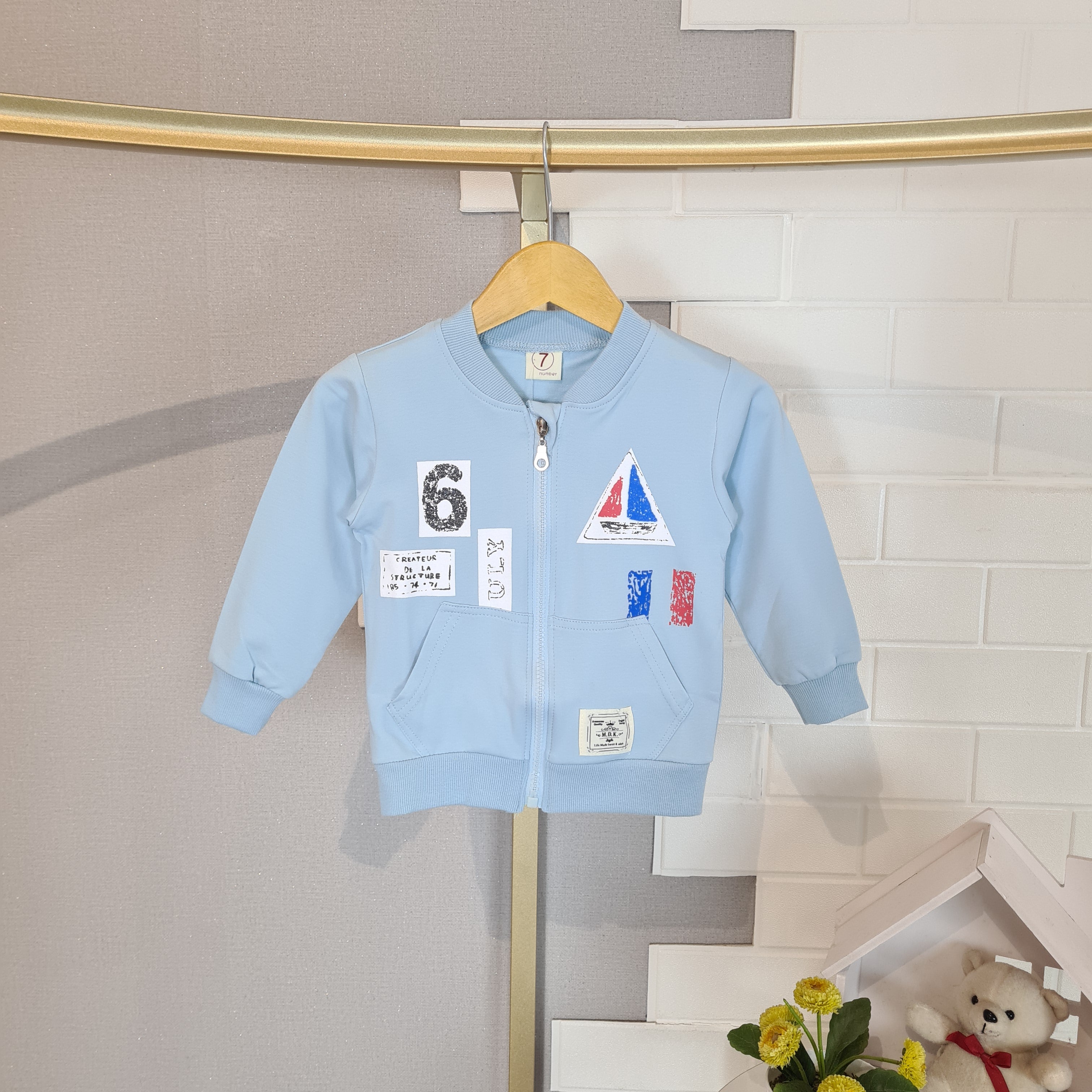 [102503] - Baju Atasan Jaket Fashion Anak Laki-Laki - Motif Cool Stickers