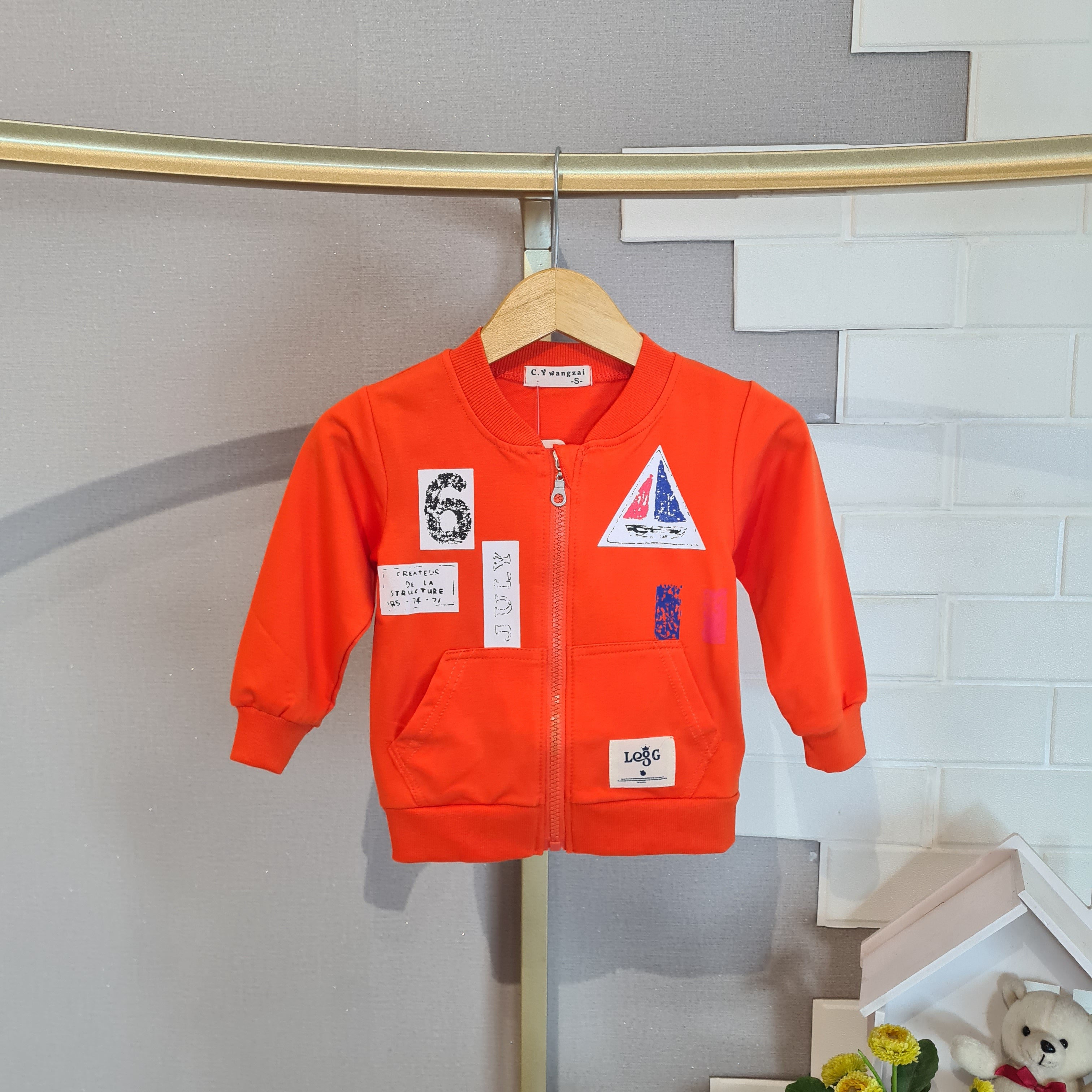 [102503] - Baju Atasan Jaket Fashion Anak Laki-Laki - Motif Cool Stickers