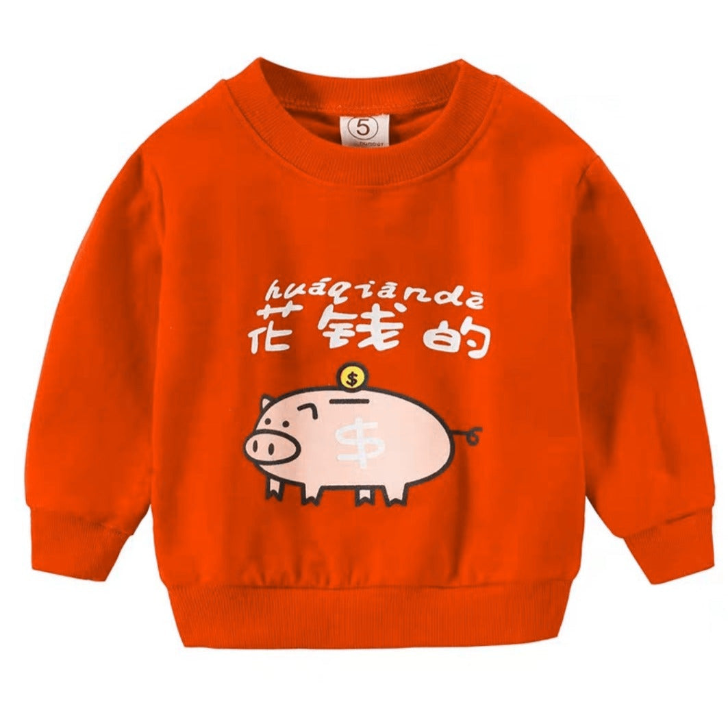 [A02-SW01] - Baju Sweater Lengan Panjang Anak Usia 1-4 Tahun Perempuan Cewek Laki Laki Cowok - Atasan Animal Rainbow - BABYHOKI STORE