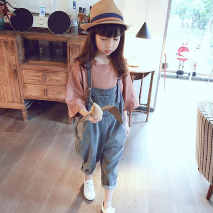 [507128] - Bawahan Overall Anak Perempuan - Motif Middle Pocket