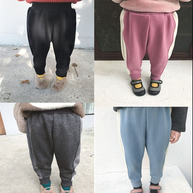 [507759] - Bawahan Celana Panjang Jogger Fashion Import Anak Perempuan - Motif Side Outline