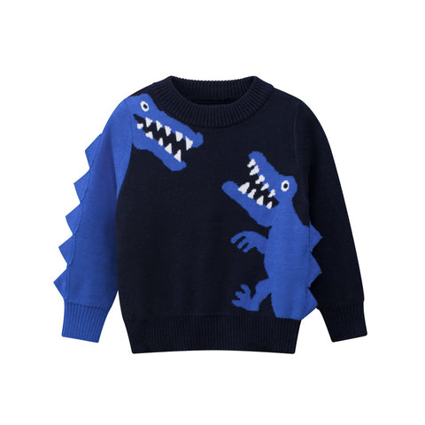 [121371] - Baju Atasan Outerwear Sweater Lengan Panjang Anak Laki-Laki Cowok - Motif Crocodile - BABYHOKI STORE