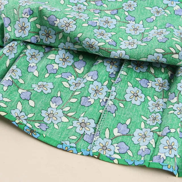 [507744] - Baju Dress Bunga Fashion Anak Perempuan - Motif Paste Flowers