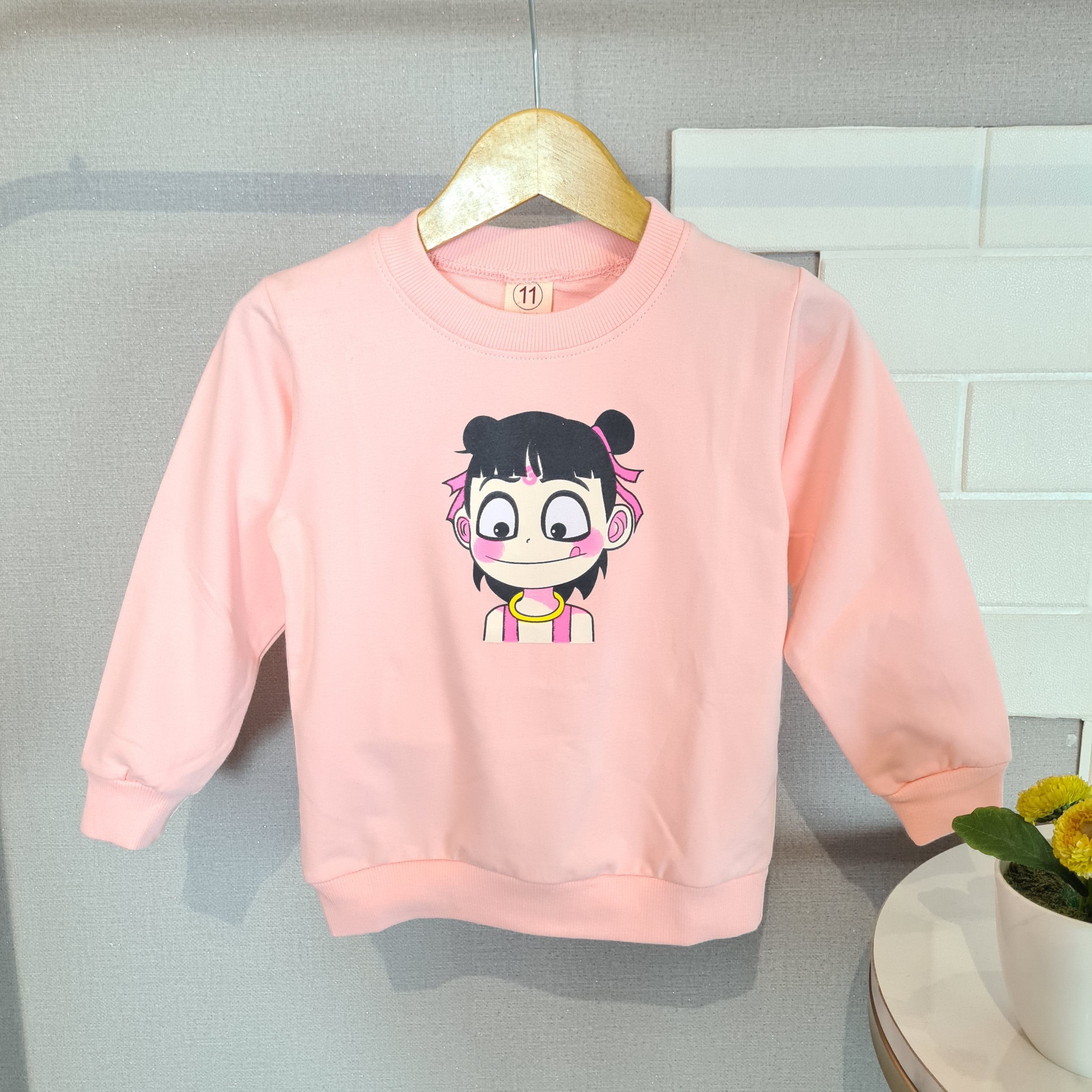 [102408] - Baju Atasan Sweater Fashion Anak Perempuan - Motif Cute Girl