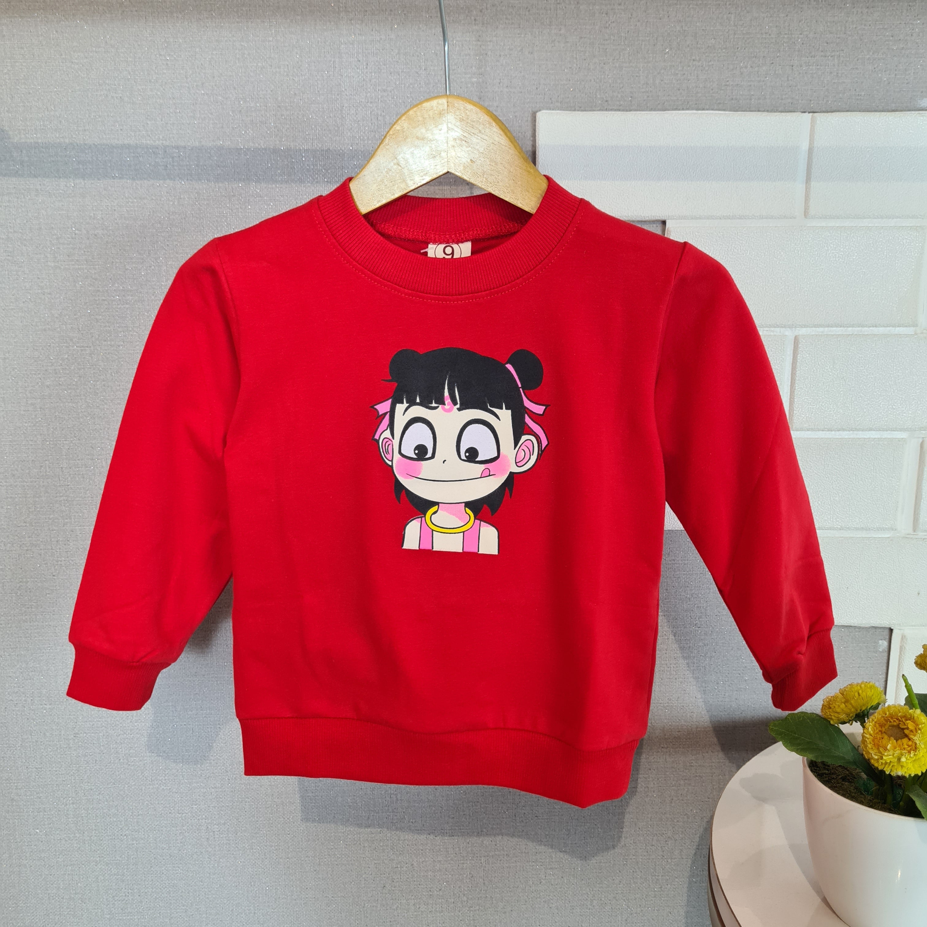 [102408] - Baju Atasan Sweater Fashion Import Anak Perempuan - Motif Cute Girl