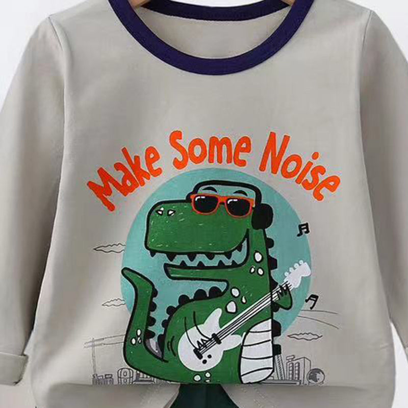 [225838] - Baju Setelan Tidur Piyama Fashion Anak Cowok - Motif Cool Crocodile