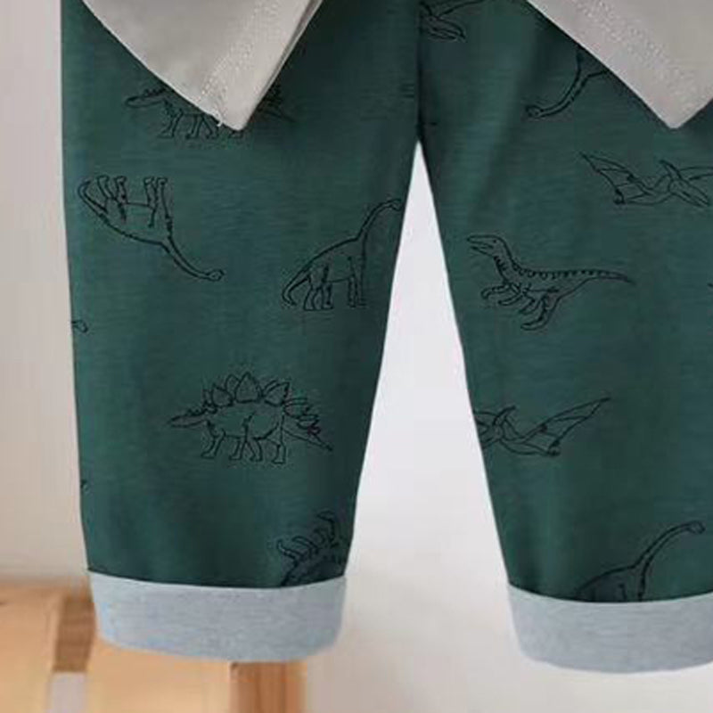 [225838] - Baju Setelan Tidur Piyama Fashion Anak Cowok - Motif Cool Crocodile
