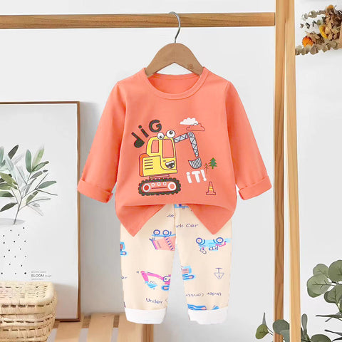 [225846] - Baju Setelan Tidur Piyama Fashion Anak Cowok - Motif Mini Dredge