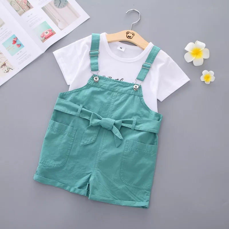 CLEARANCE SALE [Setelan Pendek] 2 Tahun BB 7-10Kg One Set Anak Cewek Perempuan DLL
