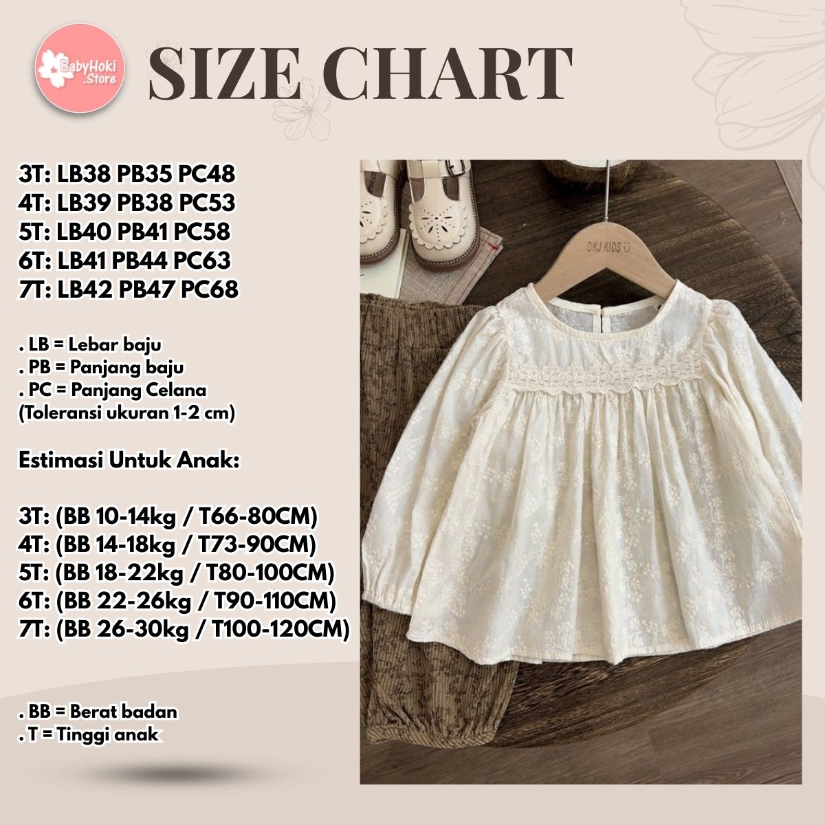 [363701] - Setelan Baju Blouse Lengan panjang Celana Kulot Etnik Fashion Anak Perempuan - Motif Soothe Plain - BABYHOKI STORE