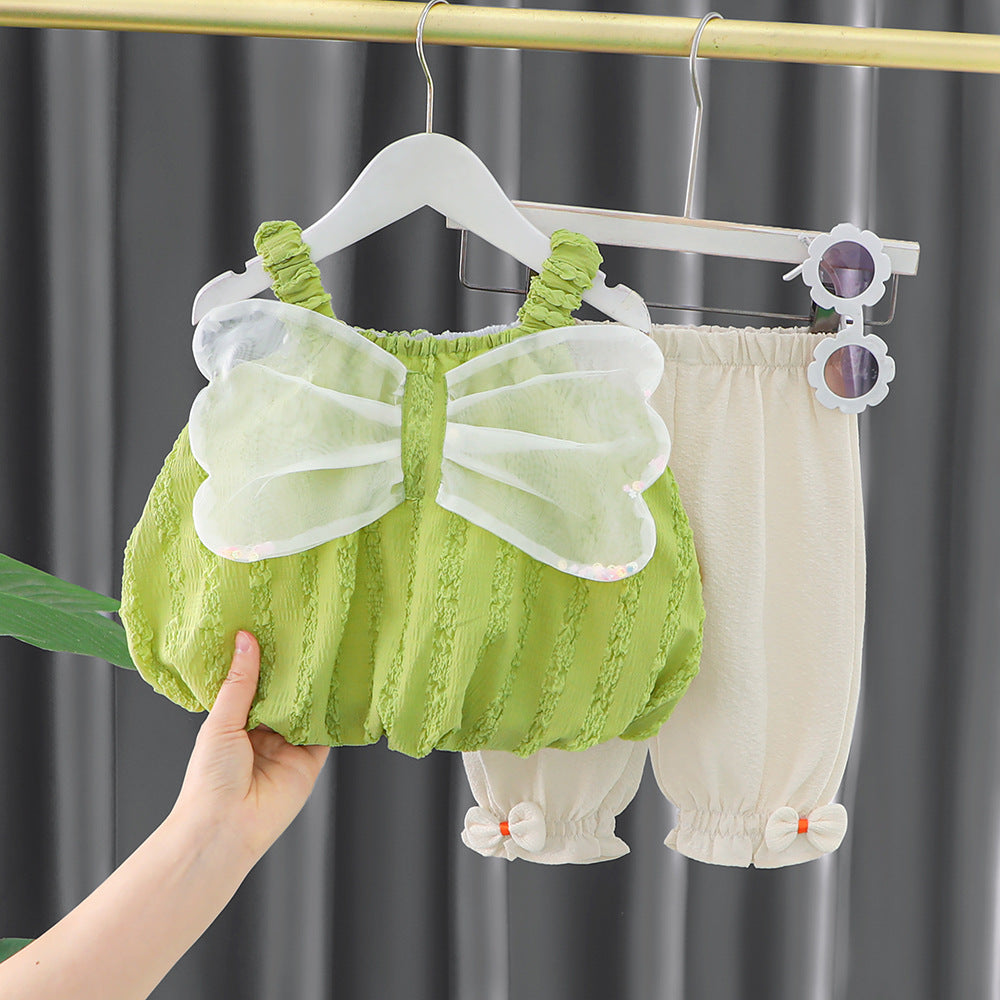 [340360] - Baju 3D Setelan Blouse Kutung Fashion Import Anak Perempuan - Motif Wing Flower