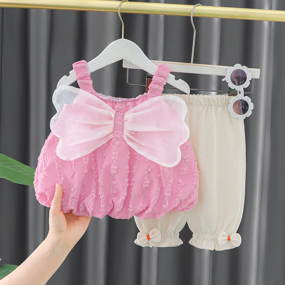 [340360] - Baju 3D Setelan Blouse Kutung Fashion Anak Perempuan - Motif Wing Flower