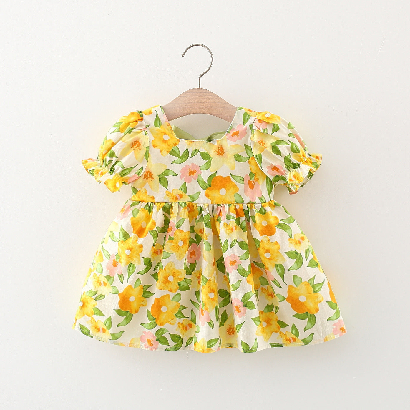 [340383] - Baju Mini Dress Fashion Anak Perempuan - Motif Powdered Flowers