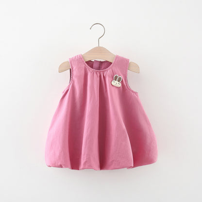 [340426] - Baju Dress Kutung Fashion Anak Perempuan - Motif Rabbit Ear