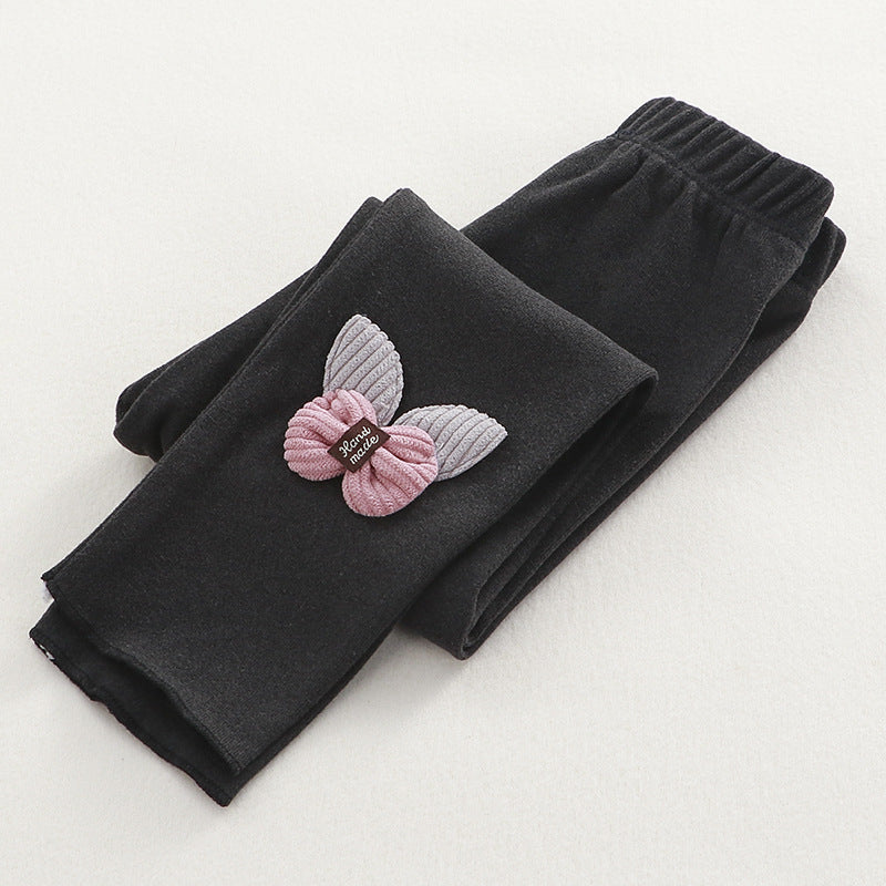 [351200] - Celana Legging 3D Anak Perempuan - Motif Butterfly Ribbon