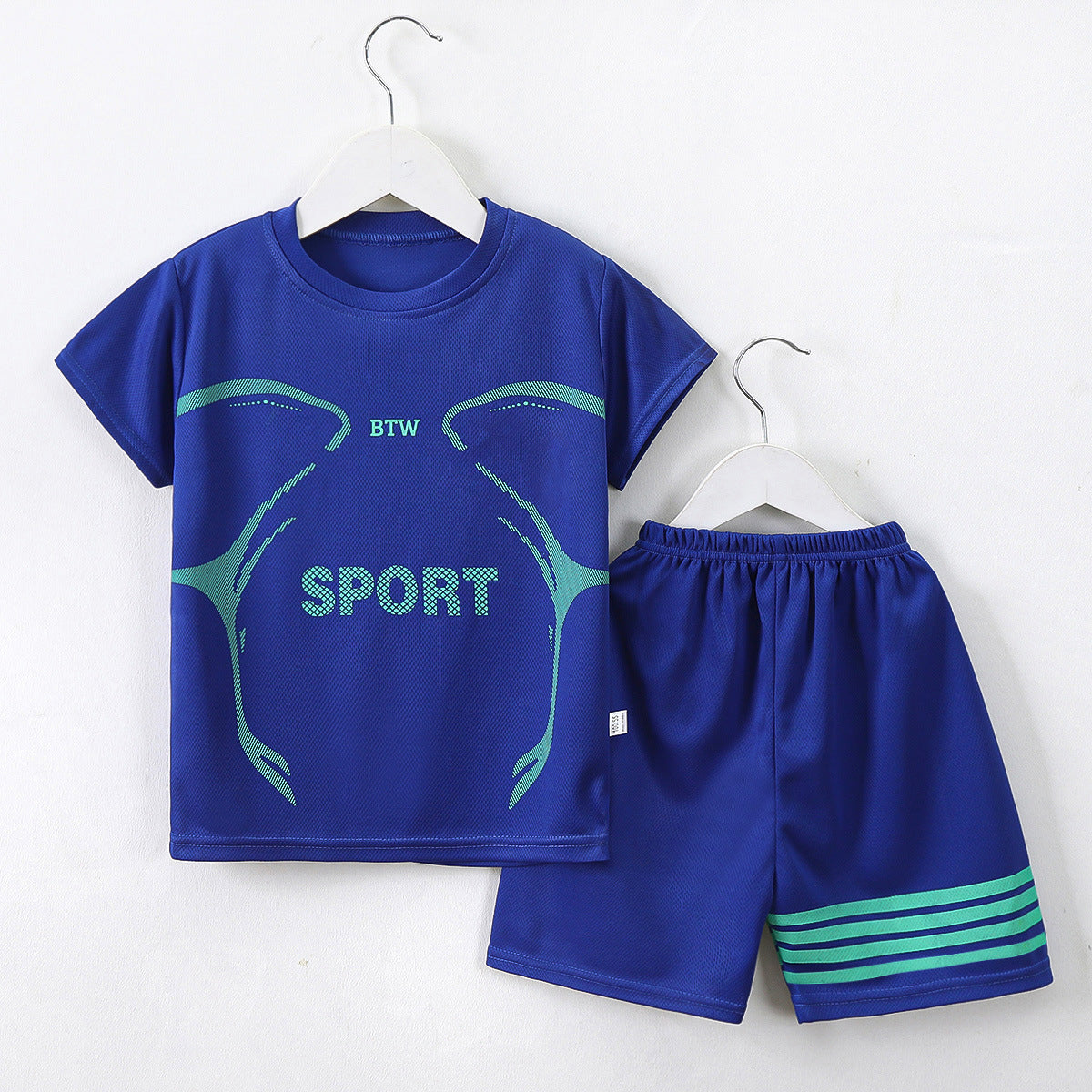 [351274] - Setelan Baju Harian Santai Import Anak Laki-Laki - Motif Line Sports