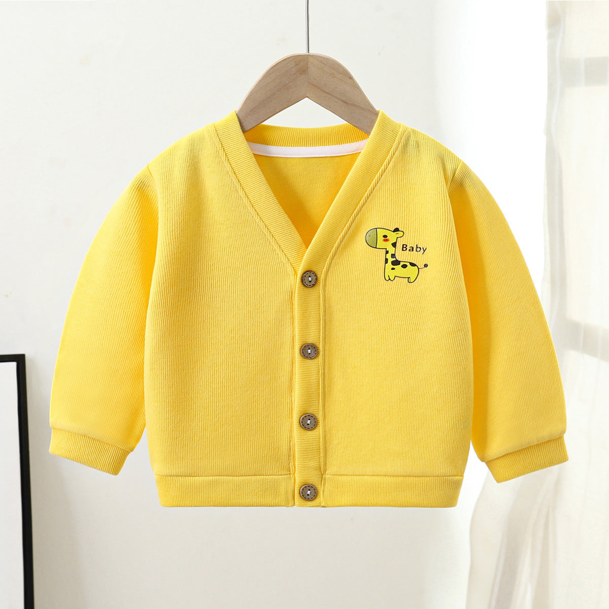 [351283] - Atasan Jaket Cardigan Anak Cowok Cewek - Motif Baby Giraffe
