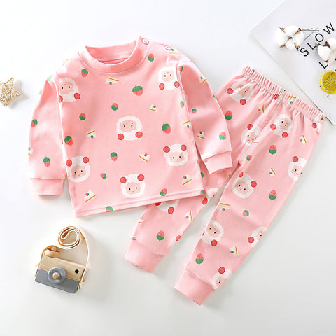 [351313] - Setelan Tidur Piyama Anak Perempuan - Motif Strawberry Sheep