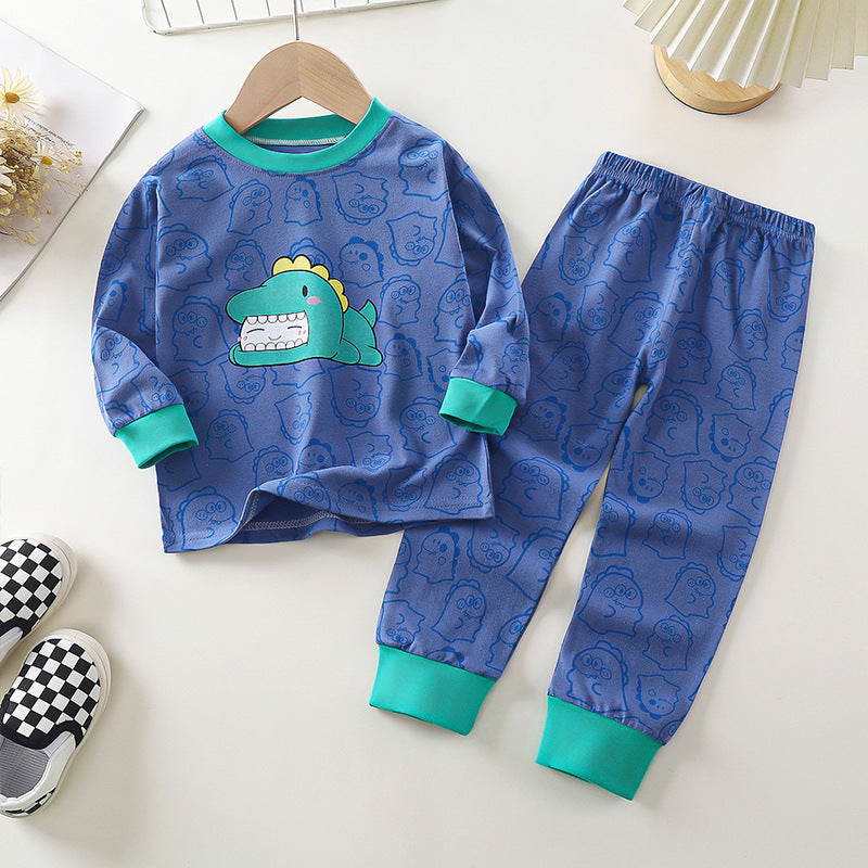 [351342] - Baju Tidur Setelan Piyama Anak Cowok Cewek - Motif Cozy Dino