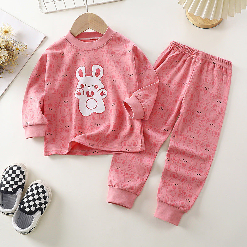 [351346] - Baju Tidur Setelan Piyama Import Anak Cewek - Motif Soft Rabbit