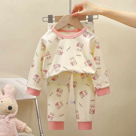 [351356] - Baju Tidur Setelan Piyama Anak Cewek - Motif Rabbit Sitting