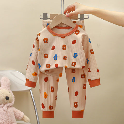 [351358] - Baju Tidur Setelan Piyama Anak Cowok Cewek - Motif Bear Tree