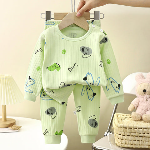 [351361] - Baju Tidur Setelan Piyama Anak Cowok Cewek - Motif Dog Bones