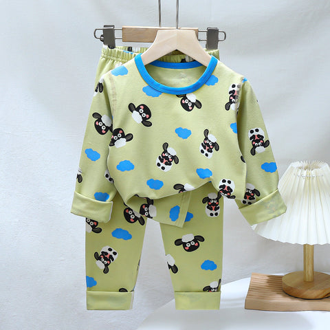 [351368] - Baju Tidur Setelan Piyama Anak Cowok Cewek - Motif Cloud Sheep