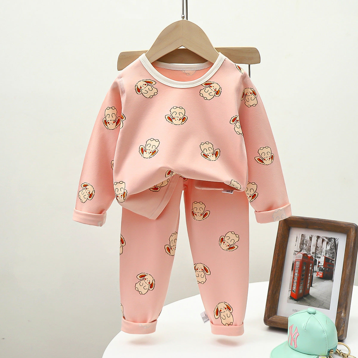 [351371] - Baju Tidur Setelan Piyama Anak Cewek - Motif Pupped Bunny