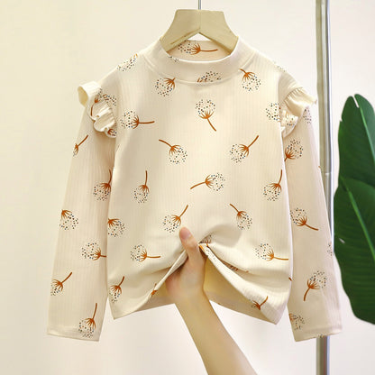 [351375] - Baju Atasan Blouse Bunga Fashion Anak Cewek - Motif Flower Color