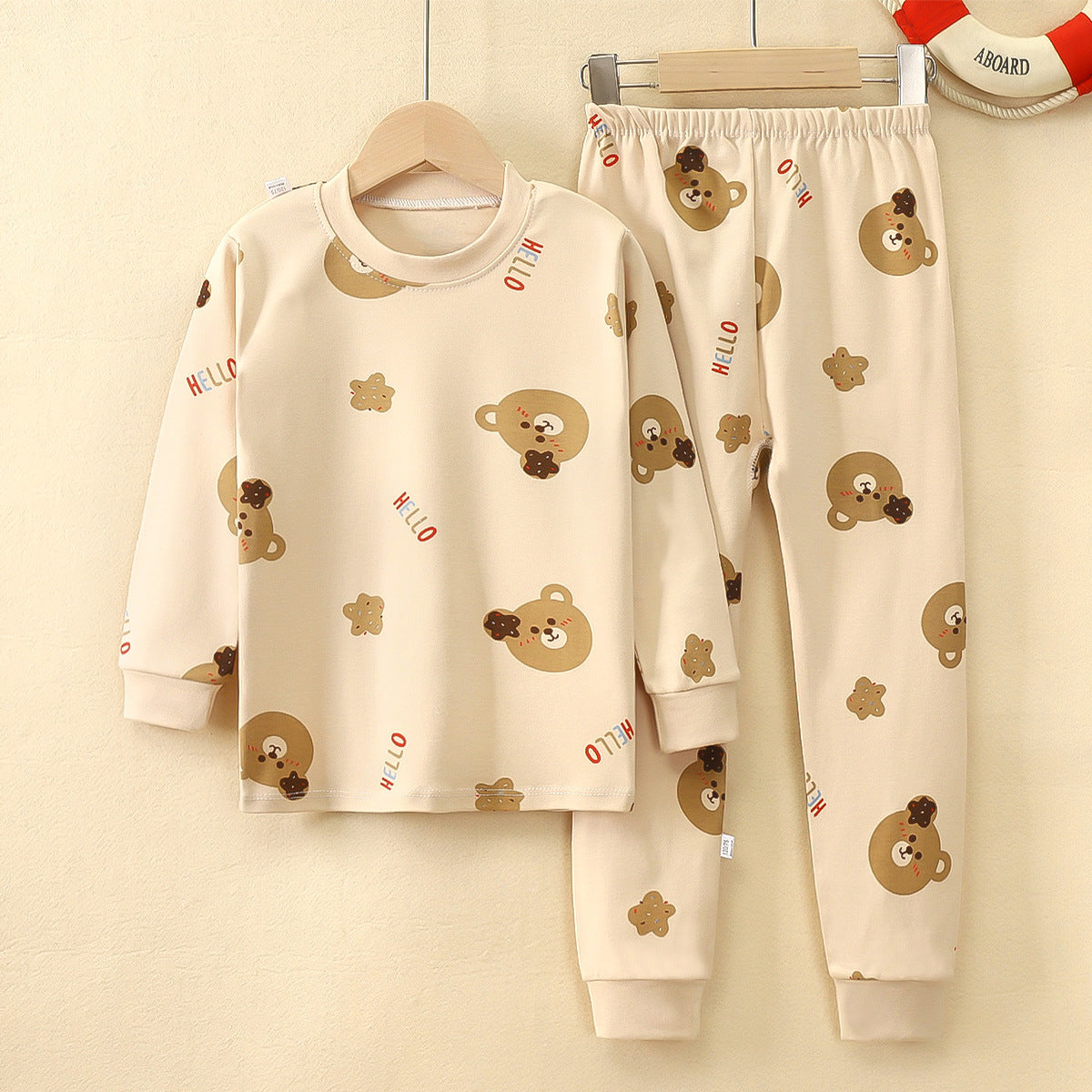 [351376] - Baju Tidur Setelan Piyama Anak Cewek - Motif Hello Bear