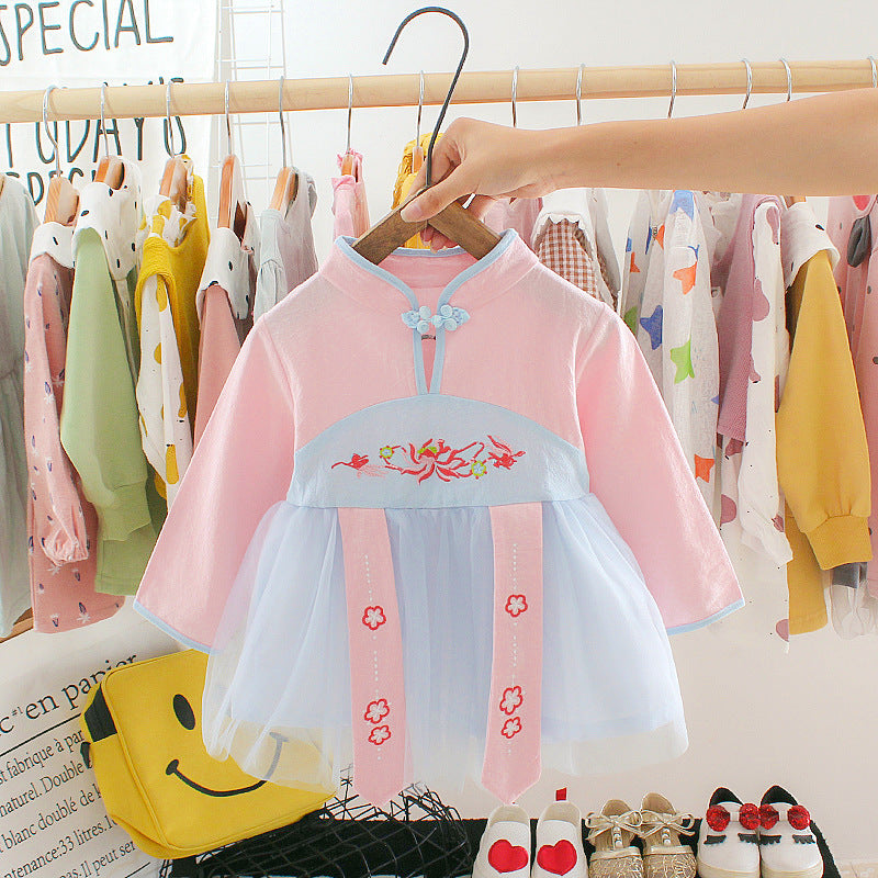 CLEARANCE SALE [Dress Lengan Panjang] 4 Tahun BB 14-18kg Gaun Anak Cewek Perempuan