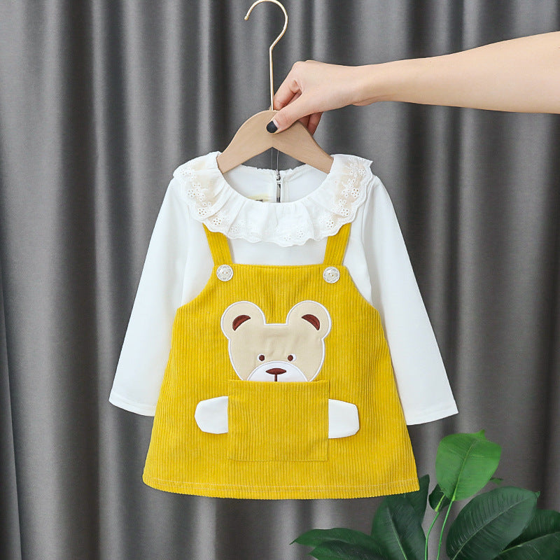 [352175] - Dress Anak Perempuan High Fashion - Motif Large Bag Bears