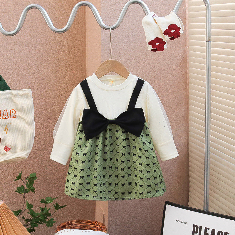 CLEARANCE SALE [Dress Lengan Panjang] 2 Tahun BB 7-10Kg Gaun Anak Cewek Perempuan - ALL